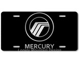 Mercury Inspired Art Gray on Black FLAT Aluminum Novelty Auto License Ta... - $16.19
