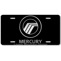 Mercury Inspired Art Gray on Black FLAT Aluminum Novelty Auto License Tag Plate - £12.83 GBP