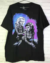 GDA Get Down Art Marilyn Monroe Audrey Hepburn Tattooing Graphic T-Shirt Mens XL - £19.38 GBP