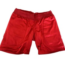 Strongman Red Shorts Boys 7 8 Red Padded Shorts pull on - £7.78 GBP