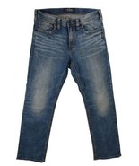 Silver Jeans Grayson Straight Mens 32x30 Blue Jeans Medium Blue Distressed  - £25.50 GBP