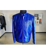 Blue Nude Snakeskin Leather Jacket - €1.027,30 EUR+