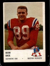 1961 Fleer #187 Bob Dee Vg+ Patriots *X35460 - $9.80