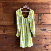 S - Wray NEW Lemon Yellow Check Birdie Long Sleeve Dress 0304HJ - £78.10 GBP