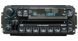 Chrysler Dodge Jeep RBQ CD6 radio. Factory original OEM stereo. Tuner is bad!! - £56.49 GBP