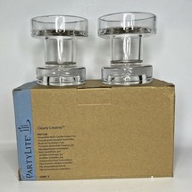 PartyLite Clearly Creative Reversible Multi Candle Holder Pair NIB P11C/P91126 - £19.97 GBP