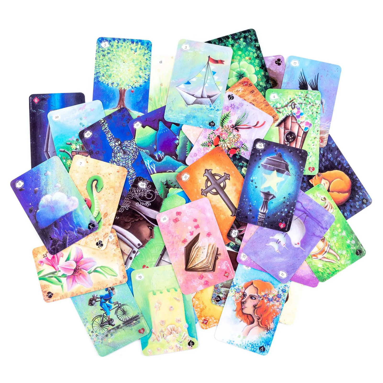 Tarot Cards Deck  Tanis Lenormand By Celia Melesville Witch Tarot Witches Tarot - £10.91 GBP+