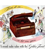 RCA Victor 65X2 Golden Throat Radio 1948 Advertisement Record Player DWHH4 - $82.04 CAD