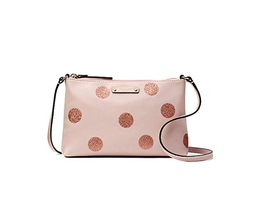 NWT Kate Spade Haven Lane Ramey Plum Dawn Pink/Glitter Dots Crossbody Bag - £76.71 GBP