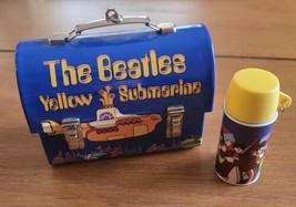 Hallmark The Beatles Yellow Submarine Mini Lunchbox &amp; Thermos Ornaments Set - £20.53 GBP