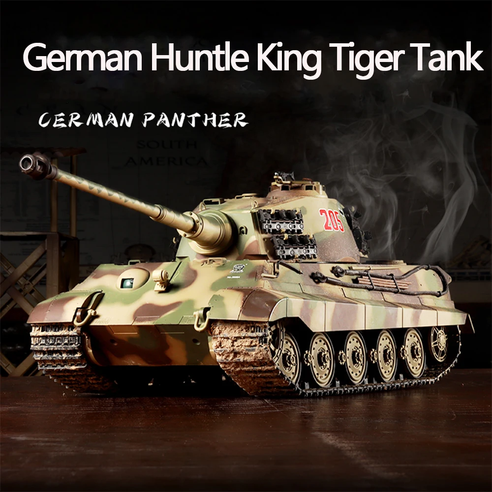 Heng Long 1/16 7.0 German henter King Tiger RC Tank 3888A Turret Barrel Recoil - £300.44 GBP+