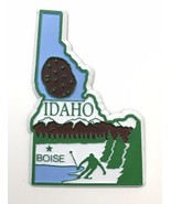 Boise Idaho State Map USA Rubber Refrigerator Fridge Magnet Mountain Skiing - £4.77 GBP