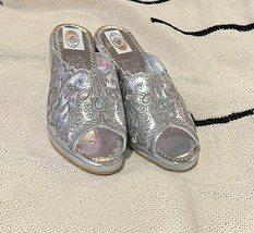 Moroccan babouches slippers - Silver Moroccan slippers shoes- Silver slippers - £40.75 GBP