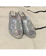 Moroccan babouches slippers - Silver Moroccan slippers shoes- Silver sli... - $944.61 MXN