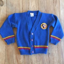 Mickey Mouse Walt Disney Company Vintage VBH Just 4 Kids Cardigan Sweater 5 - £34.60 GBP