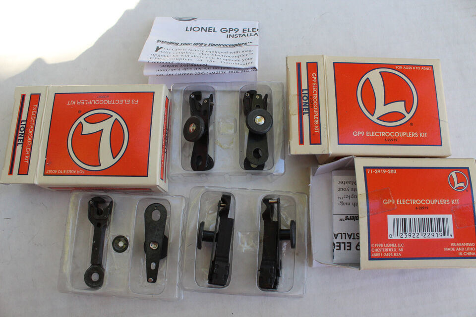 3 Lionel 22919 & 22957 Electrocoupler Kits of the Replaced Couplers - $8.96