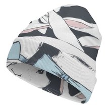 Mondxflaur White Rabbit Winter Beanie Hats Warm Men Women Knit Caps for ... - £15.13 GBP