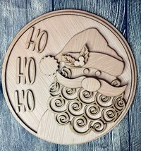 Santa Ho Ho Ho Wood Blank Door Hanger - £15.00 GBP