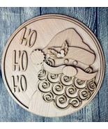 Santa Ho Ho Ho Wood Blank Door Hanger - €17,23 EUR