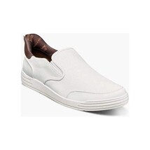 Nunn Bush KORE City Walk EZ Moc Toe Slip-On Shoes White 85118-100 image 12