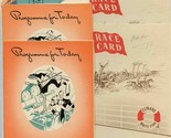 Cunard White Star RMS Queen Mary 1949 Lot Programmes Race Cards Napkins ... - £25.31 GBP