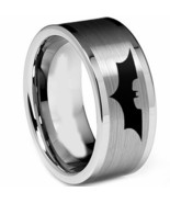 COI Tungsten Carbide BatMan Wedding Band Ring - TG2549AA  - £78.44 GBP