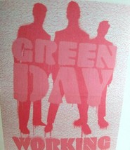 Green Day Vintage Backstage Pass Original Punk Rock New Wave 2002 Tour Pink Red - £9.56 GBP