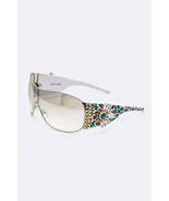 Austrian Crystal Ornate Shield Sunglasses - $68.09 CAD