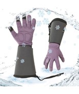 Winter Warm Safety Work Gloves Women, Extended Pig Split Leather Cuff, S... - $214.15 CAD