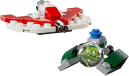 NEW Star Wars Lego Jedi Shuttle &amp; Yoda&#39;s Jedi Starfighter Microsets - $217.28 MXN