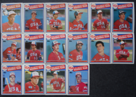 1985 Topps Team USA Team Set of 16 Baseball Cards - £18.87 GBP