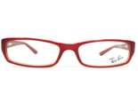 Ray-Ban Gafas Monturas RB5088 2182 Transparente Rojo Rectangular Complet... - $69.75