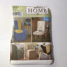 Simplicity 8261 Chair Covers Donna Lang - $12.86