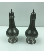 Vintage Wallace Pewter Salt &amp; Pepper Shakers Marked P1060 - $9.50