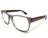 Gucci Eyeglasses Frames GG0004O 004 Brown Tortoise Red Clear Gray 53-19-145 - $186.78