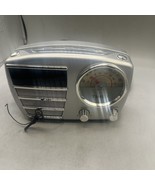 Working Timex Alarm Clock Radio T247S Black Silver Retro Tested Working - $20.29 CAD