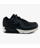 Nike Air Max 90 Leather GS Anthracite Black Team Red Kids Athletic Sneaker - $75.00