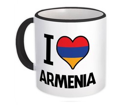 I Love Armenia : Gift Mug Flag Heart Country Crest Armenian Expat - £12.74 GBP