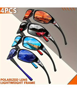 4pcs Fashion Polarized Sports Glasses For Men, High-Quality Glasses - £22.36 GBP