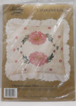 Something Special Chrysanthemum Pillow Candlewicking Size 14&quot; X 14&quot; - £10.37 GBP