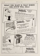 1926 Print Ad Marvel Auto Accessories Gear Shift Handles,Gas Gauges Cleveland,OH - £16.89 GBP