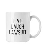 Live Laugh Lawsuit Mug, Lawyer Mug, Gift for Lawyer, Christmas Gift - £13.17 GBP
