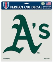 Oakland A&#39;s Athletics 8&quot;x 8&quot; Perfect Die Cut Decal Sticker Team Color Lo... - £7.40 GBP