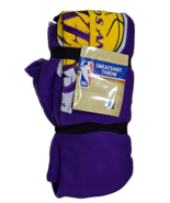 NBA Sweatshirt Throw Blanket Basketball Los Angeles Lakers Purple Yellow... - €32,40 EUR