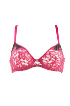 Agent Provocateur Womens Bra Lace Gold Stitching Purple Size Uk 34B - £60.99 GBP