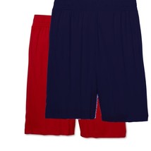 2 PK Boys XL, Sz 14/16 HUSKY Athletic Shorts, Comfortable, Navy and Red,... - $9.49