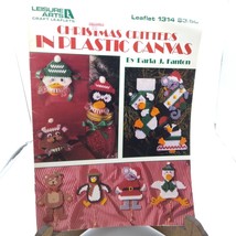 Vintage Plastic Canvas Patterns, Christmas Critters, Leisure Arts Leafle... - $7.85