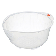 INOMATA Rice Washing Rapid Bowl 2.3 qt (2.2L) Strainer BPA Free Clear - £31.75 GBP