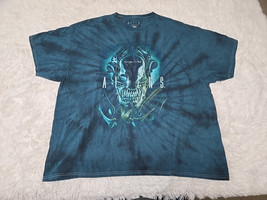 Cavity Colors Aliens This Time It’s War 3XL Blue Green Tie Dye Movie Tee... - £25.84 GBP