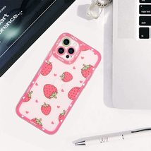 Compatible With Iphone 13 Pro Case Red Strawberry Cute Pattern, Soft Tpu Iphone  - £21.67 GBP
